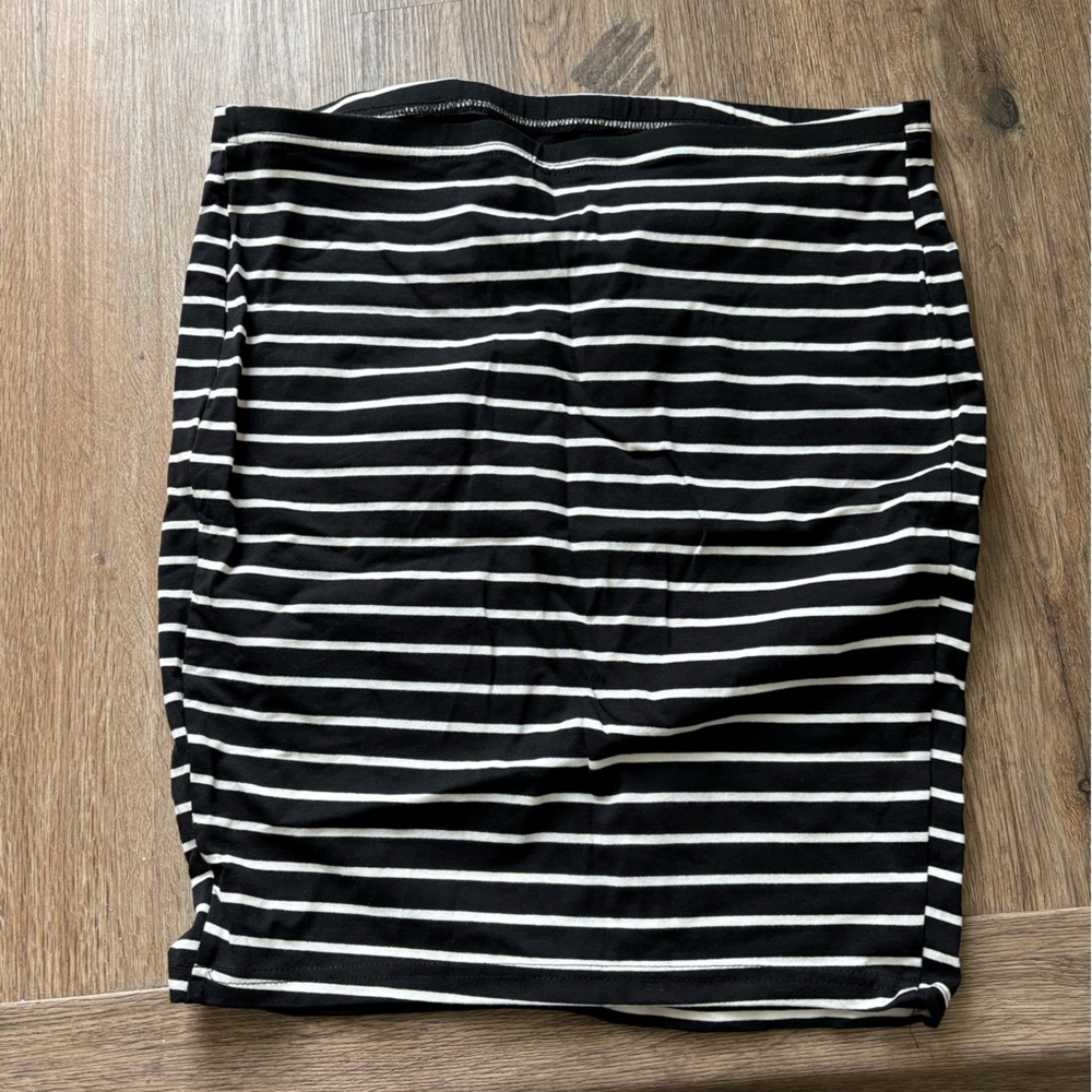 Black and white the stipend maternity skirt